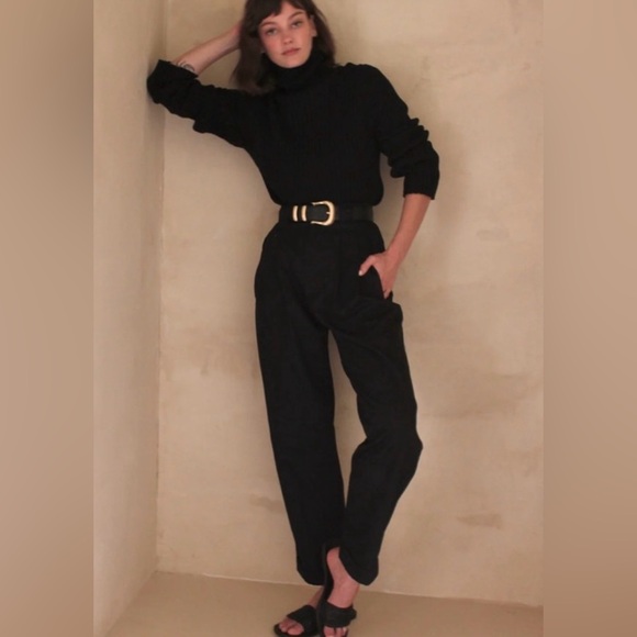 NA NIN TOWNES COTTON TWILL TROUSER NWT Black Size XL